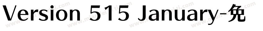 Version 515 January字体转换